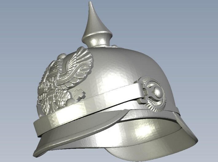 1/64 scale German pickelhaube helmets x 6 3d printed 