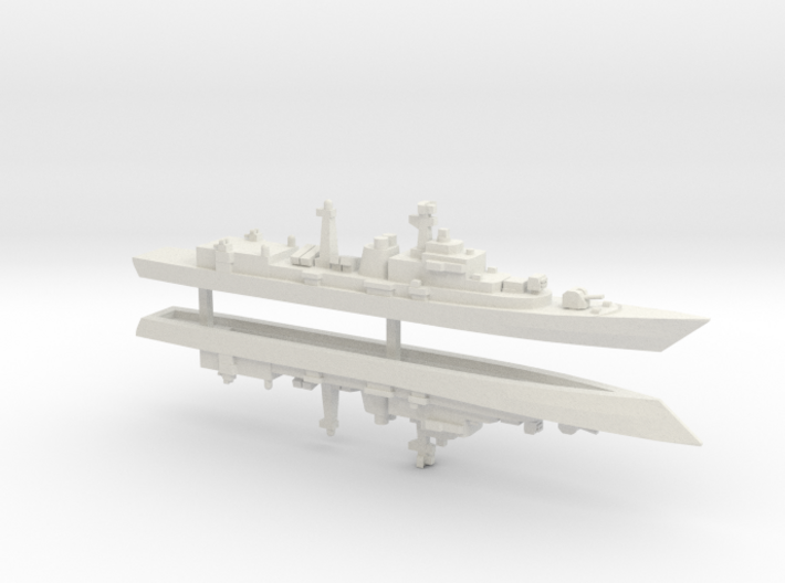 Type 052 Destroyer x 2, 1/1250 3d printed