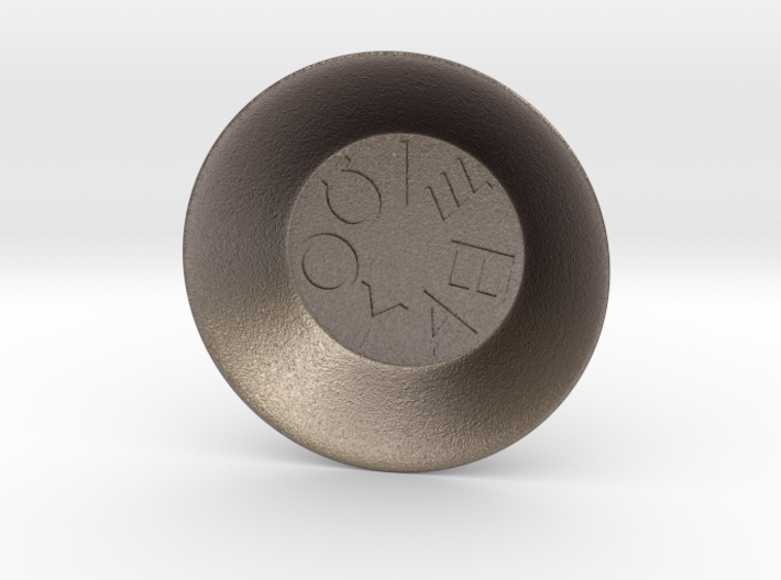 Greek Vowel Charging Bowl (small) 3d printed