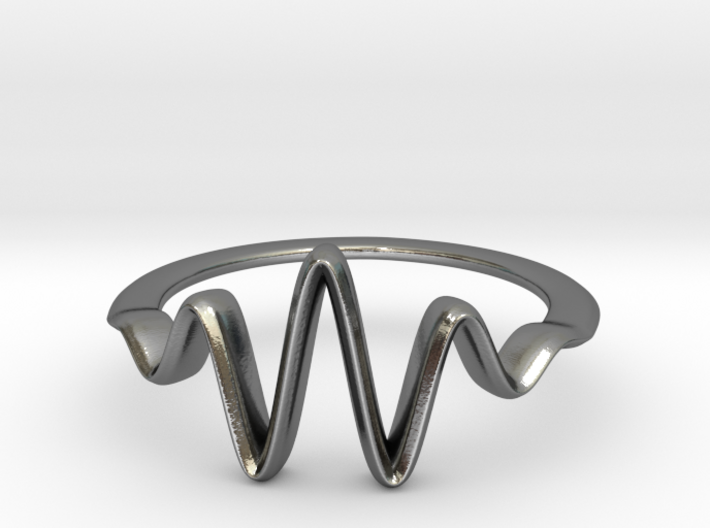 Wavelet Ring, Size 4.5 3d printed 