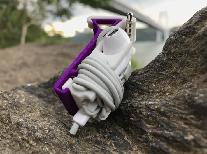 The Roo smartphone stand & cord wrap (base) 3d printed 