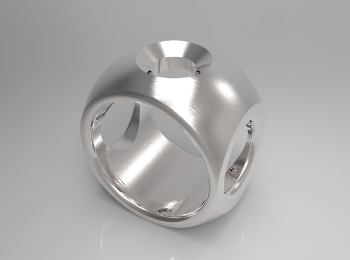RING SPHERE 2 - SIZE 8 3d printed 