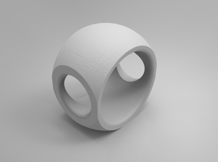 RING SPHERE 1 - SIZE 7 3d printed 