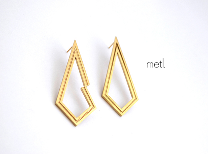 Perfectly Imperfect Earrings 3d printed