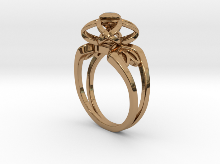 3-2 Enneper Curve Twin Ring (002) 3d printed 3-2 Enneper Curve Twin Ring (002)