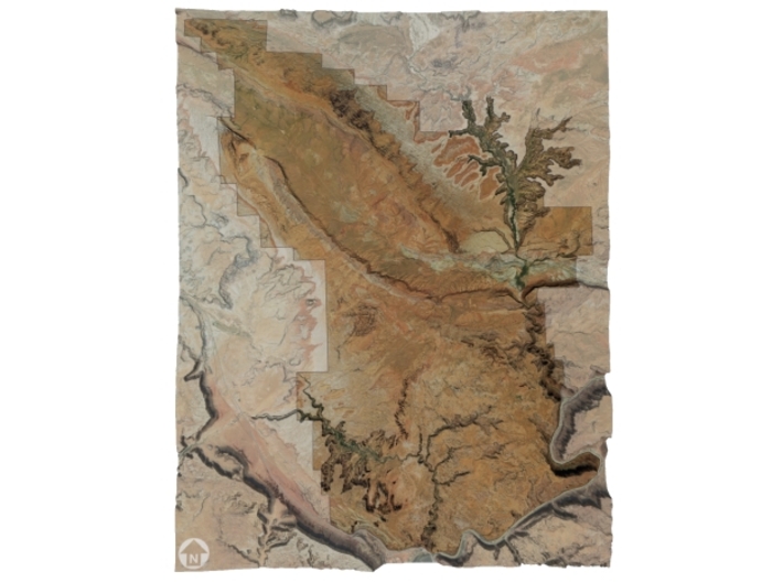 Arches National Park Map: 8.5"x11" 3d printed 