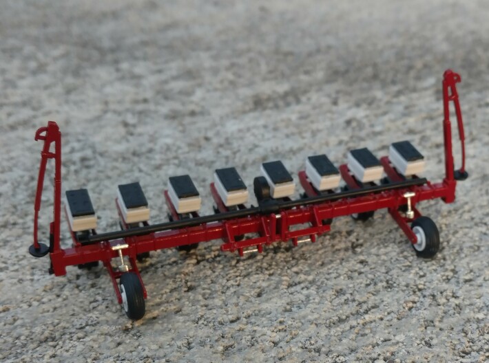 1/64 Scale 8 Row 30&quot; Planter Toolbar 3d printed Row units sold separately.