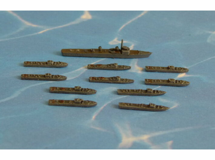 German Minesweepers Räumboote &amp; Tender 1/2400 3d printed Add a caption...
