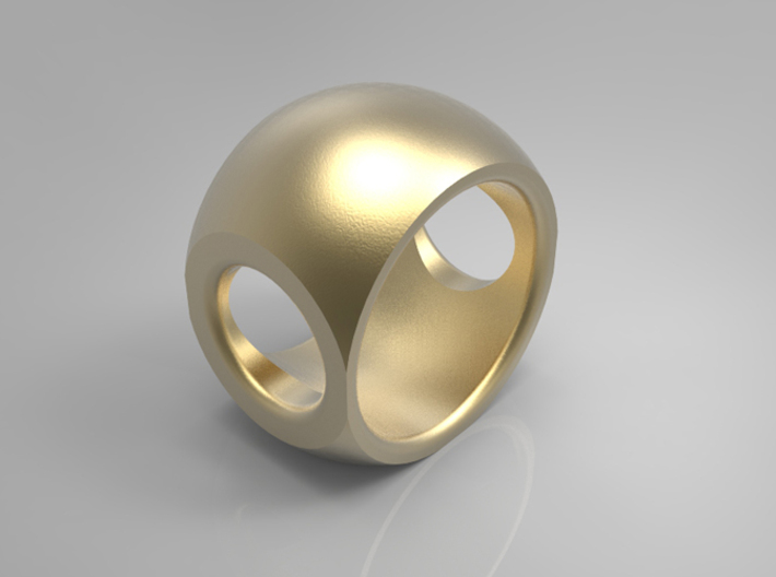 RING SPHERE 1 - SIZE 6 3d printed 