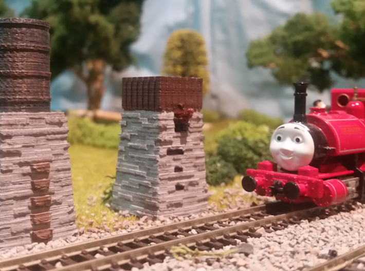 OO9 Skarloey / Talyllyn Water Tower Type 2 3d printed This tower w/ my other available tower