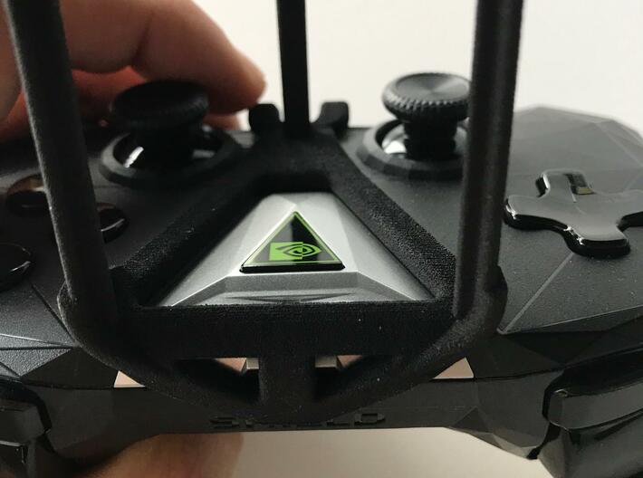 Controller mount for Shield 2017 & BLU Energy XL - 3d printed SHIELD 2017 - Over the top - front view