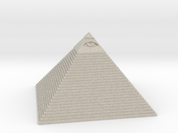 Pyramid with the eye of Masons 3d printed 