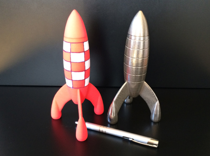Moon Rocket 3d printed 