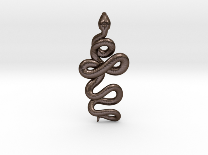 Kundalini Serpent Pendant 4.5cm 3d printed