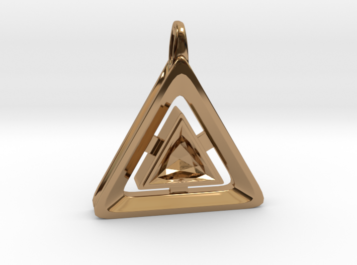 Origin ::: Triangle Pendant ::: v.01 3d printed