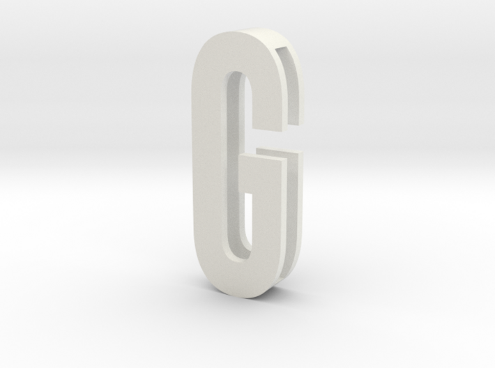 Choker Slide Letters (4cm) - Letter G 3d printed
