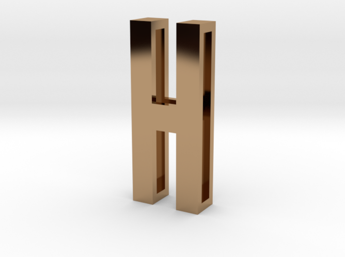 Choker Slide Letters (4cm) - Letter H 3d printed
