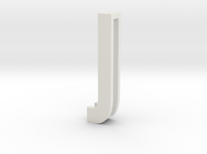 Choker Slide Letters (4cm) - Letter J 3d printed