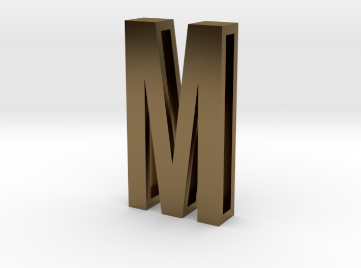 Choker Slide Letters (4cm) - Letter M 3d printed