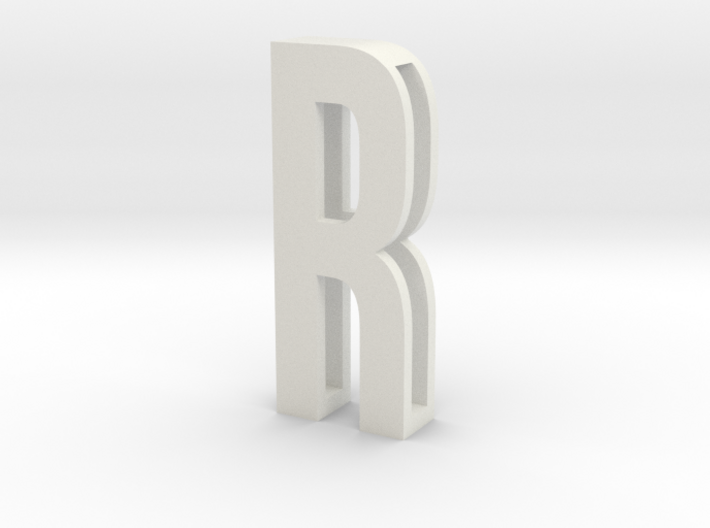 Choker Slide Letters (4cm) - Letter R 3d printed