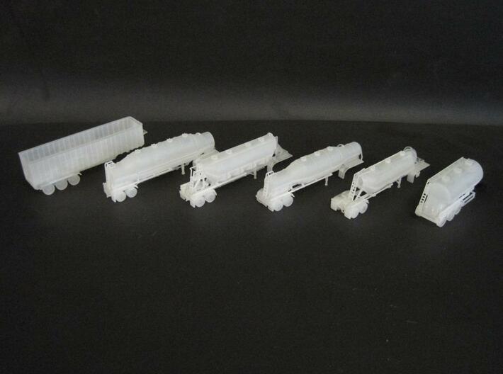 N scale 1/160 Dry Bulk 1625 Trailer 09b 3d printed Some more images of my N-scale trailers