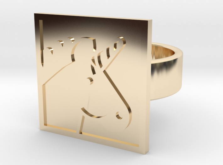 Unicorn Ring 3d printed