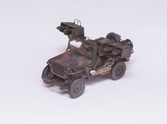 ENTAC Missile System: Jeep Mount - Sprue 3d printed 