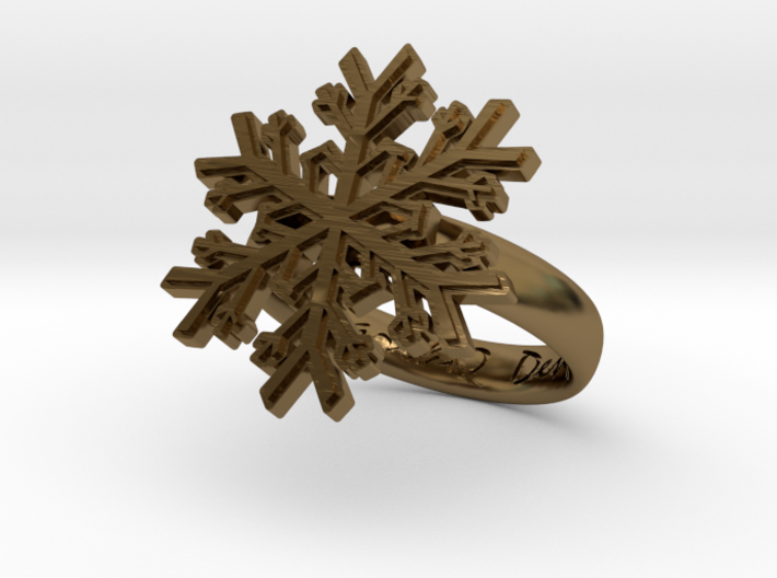 Snowflake Ring 1 d=16mm h35d16 3d printed