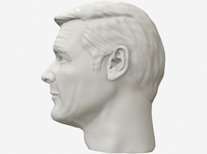 Roger Moore portrait head 3d printed 