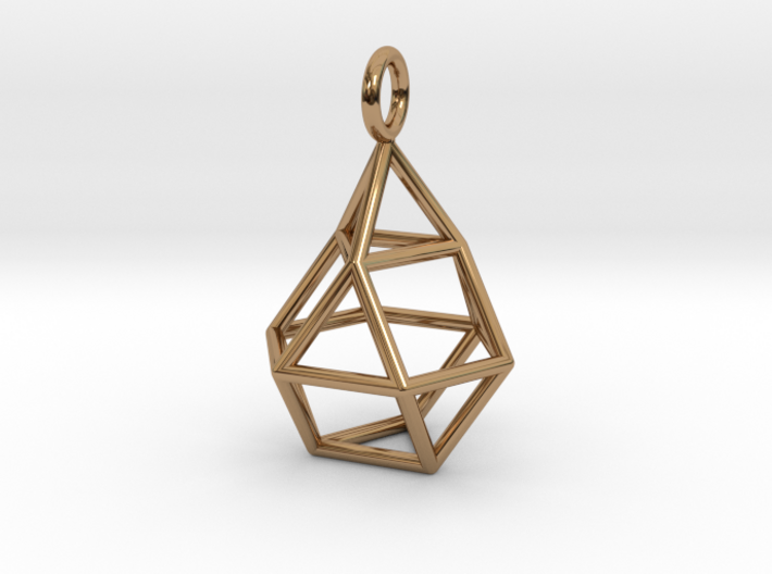 Pendant_Cuboctahedron-Droplet 3d printed