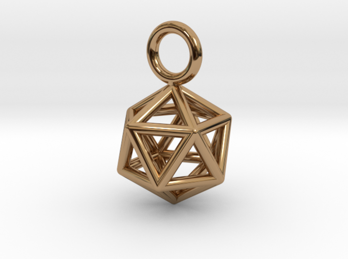Pendant_Icosahedron-Small 3d printed