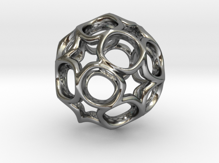 Truncated icosahedron 2.5CM 3d printed