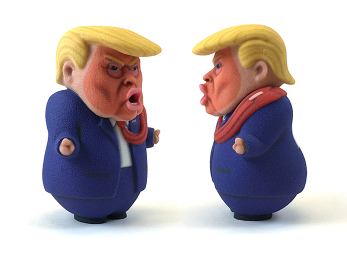Trump "Impeach Me!" Caricature 3d printed Trump Caricature
