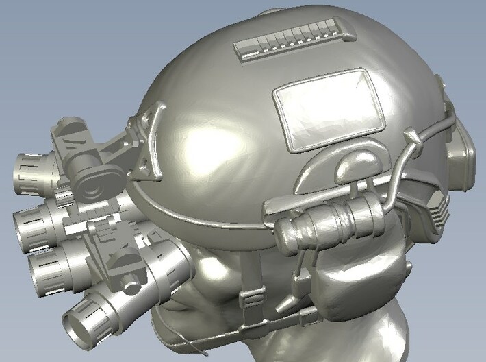 1/15 scale SOCOM operator B helmet & heads x 5 3d printed 