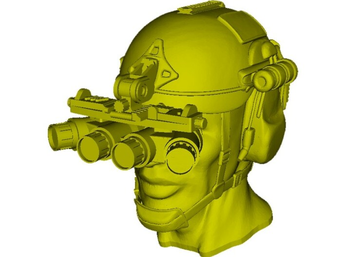 1/15 scale SOCOM operator B helmet &amp; head x 1 3d printed