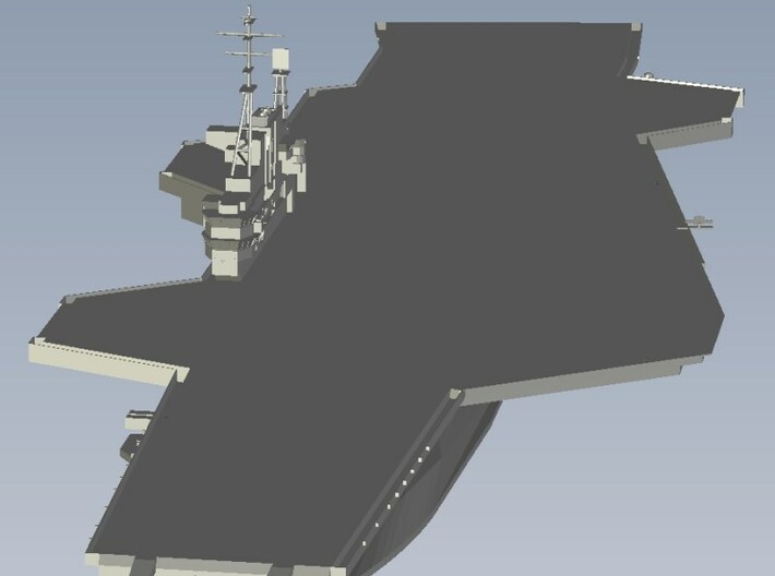 1/1250 scale USS Midway CV-41 aircraft carrier x 1 3d printed 