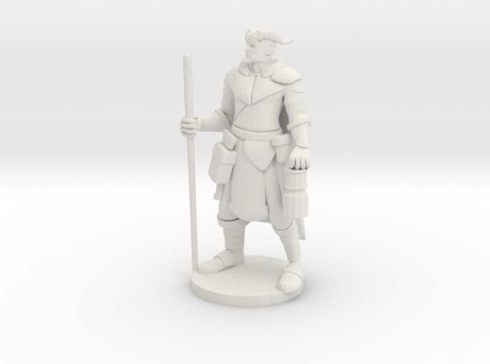 Horned Forest Guardian 3d printed