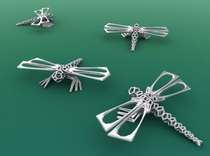 DragonFly 3d printed Silver render