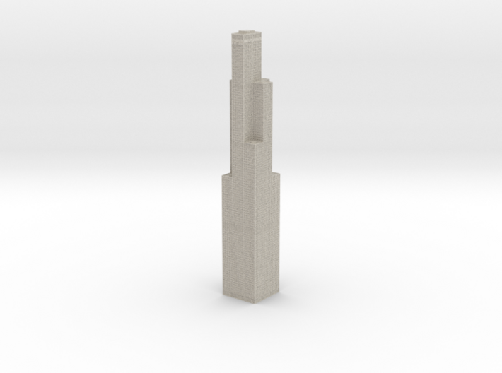 Willis Tower (1:1200 Scale) 3d printed