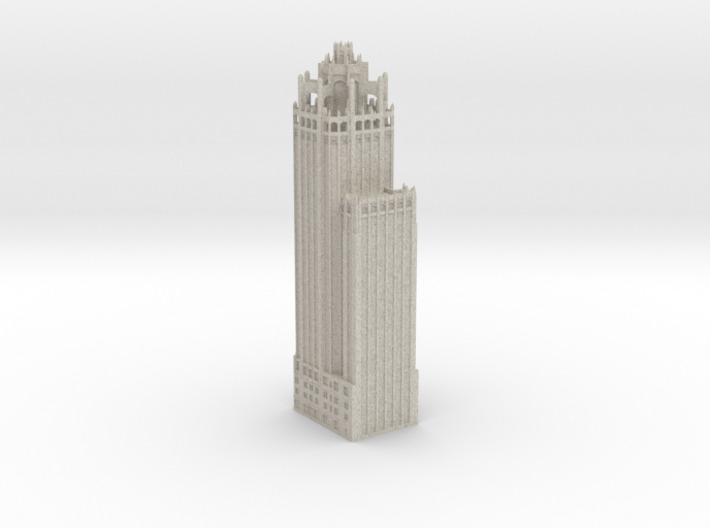 Tribune Tower (1:600 Scale) 3d printed