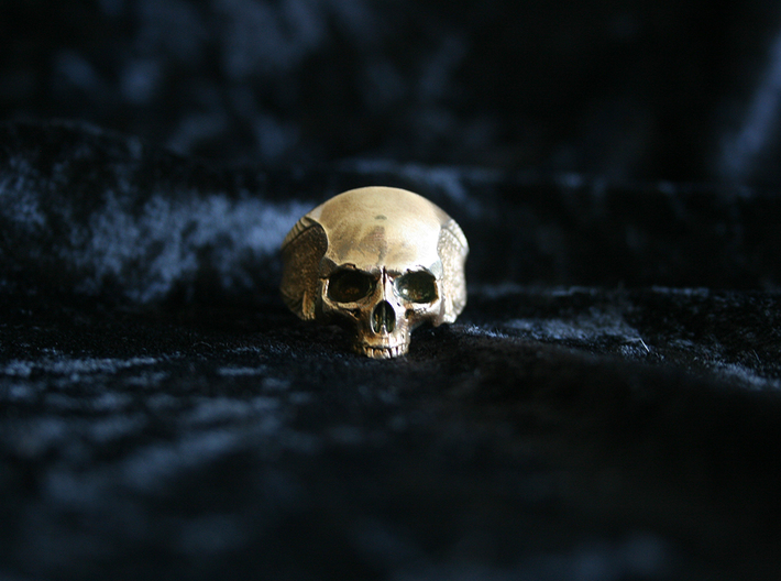 Silver Skull 3d printed 