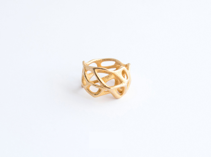 Voronoi Ring Size US 8.0 3d printed