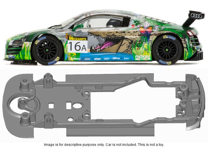 S22-ST2 Chassis for Scalextric Audi R8 STD/STD 3d printed 