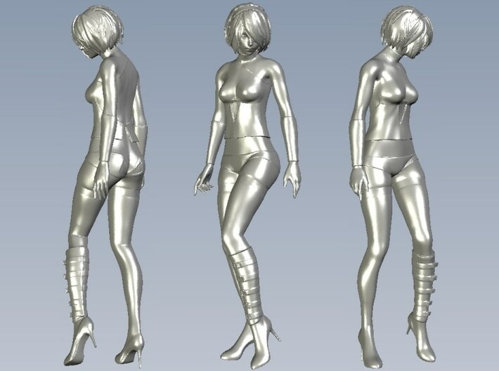 1/35 scale sexy girl on high heels figure A 3d printed 