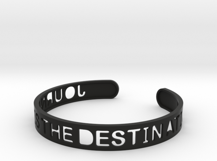 The Journey Is The Destination (TM) Bangle 3d printed