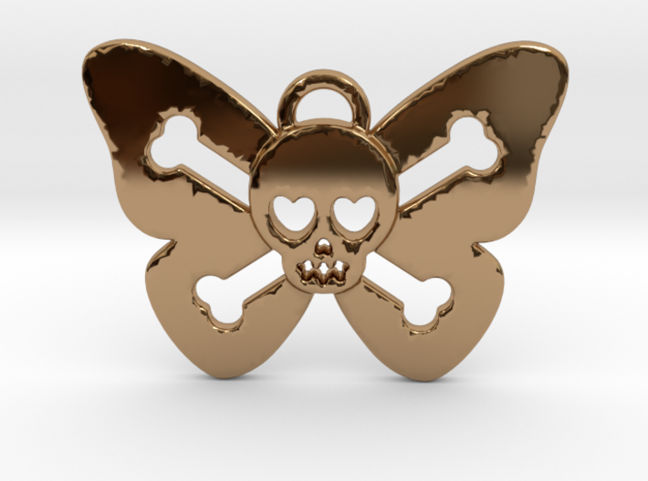 Cute Butterfly Skull 3d printed