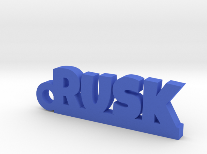 RUSK_keychain_Lucky 3d printed