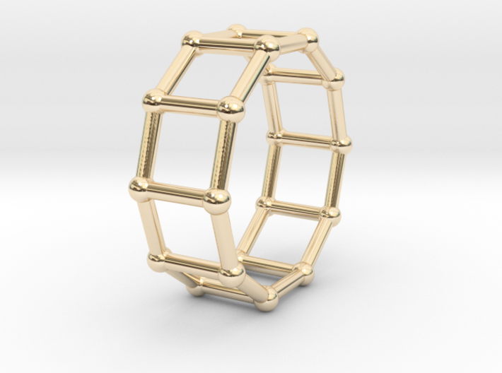 0344 Decagonal Prism V&amp;E (a=1cm) #002 3d printed