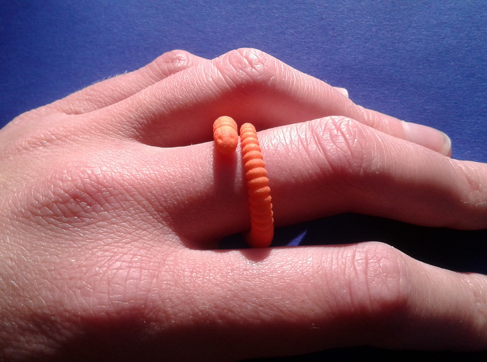 a. &quot;Life of a worm&quot; Part 1 - ring 3d printed