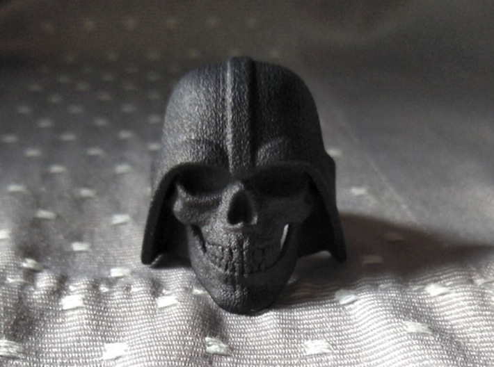 Skull Vader Ring 3d printed 